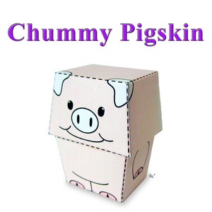 Chummy Pigskin Don-Me Dress-up Doll Paper Toy Model Kit
