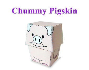 Chummy Pigskin Don-Me Dress-up Doll Paper Toy Model Kit