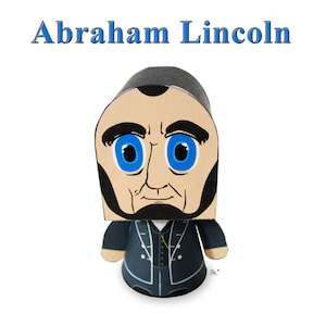 President Abraham Lincoln Paper Toy Model w/Movable Parts
