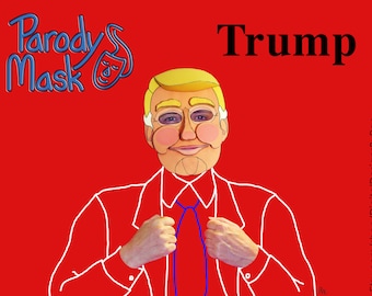 Donald Trump Parody Mask Paper Model 45th President Halloween Costume