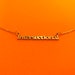 Intersectional Feminism Nameplate Necklace Gold 18k 