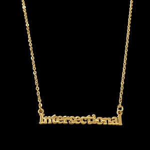 Black owned nameplate necklace deals