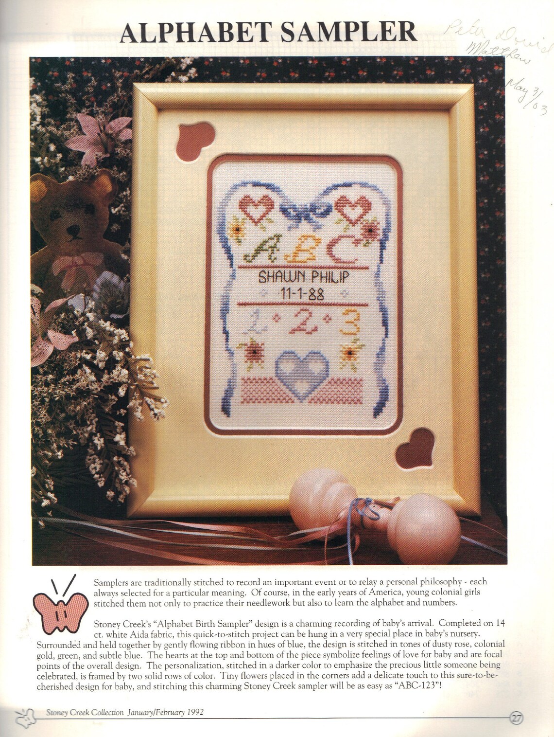 Counted Cross Stitch Collection Magazine By Stoney Creek 15 Etsy
