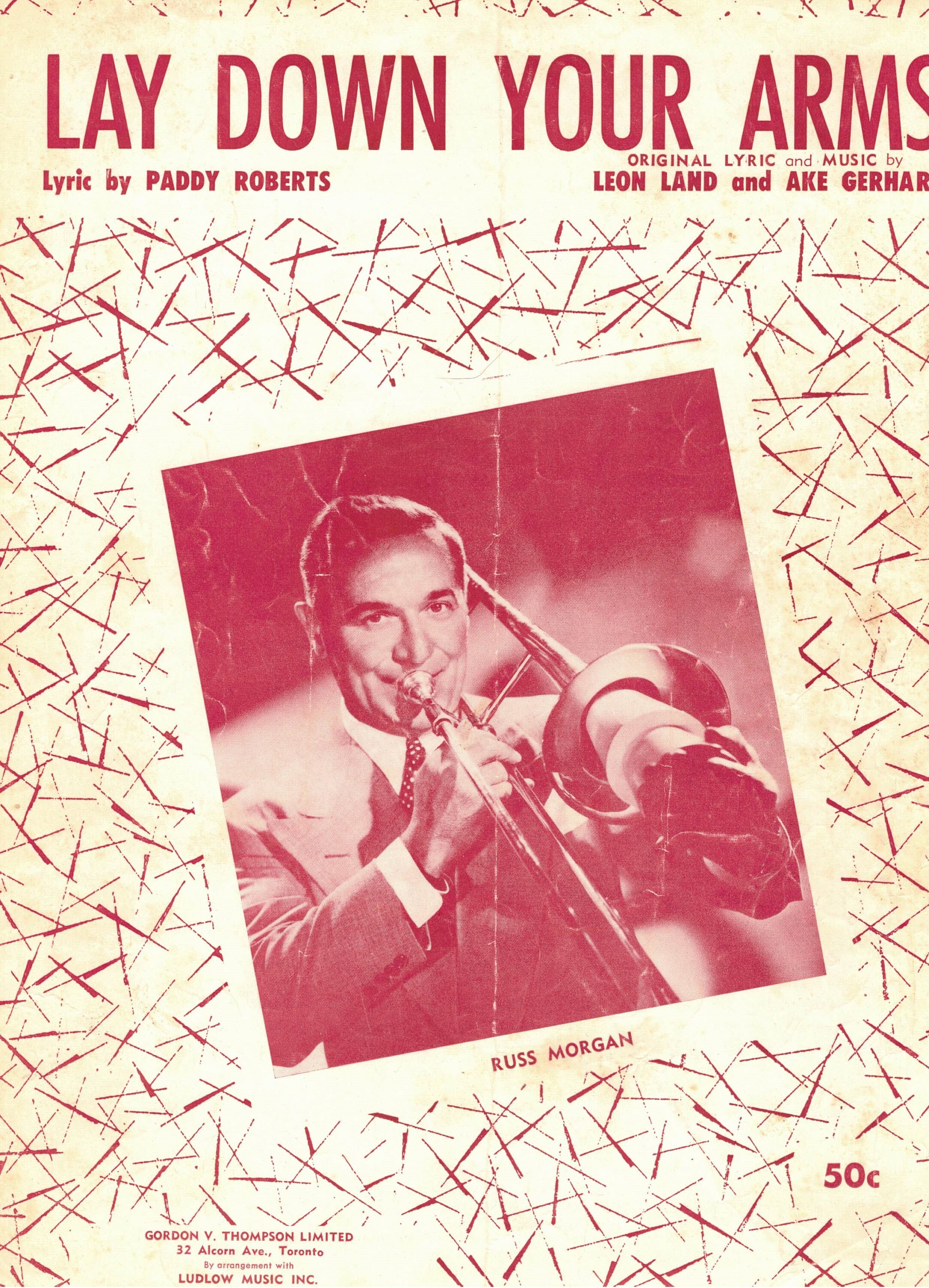 Lay Down Your Arms Sheet Music Ukulele Piano 1956 1 Song Etsy