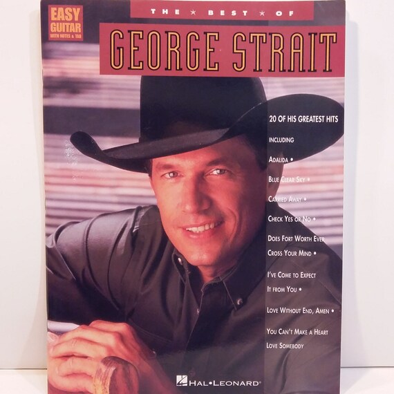 George Strait The Best Of 20 Greatest Hits Guitar Tab Music Etsy