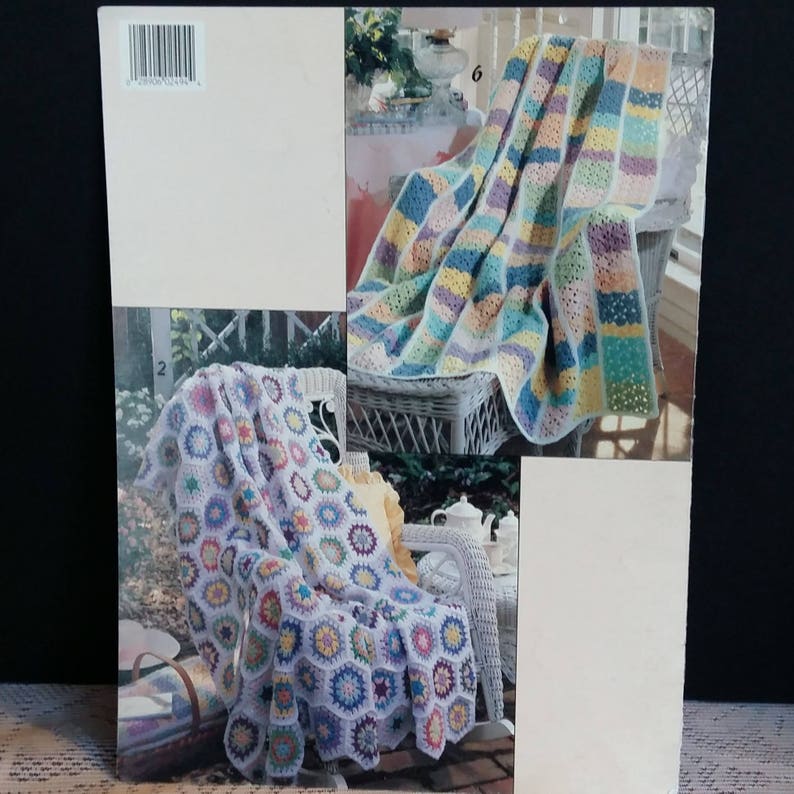 Scrap Bag Afghans 6 Patterns Knitting Instructions