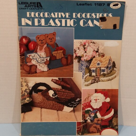 Decorative Door Stops Plastic Canvas 4 Pattern Projects Crafts Etsy