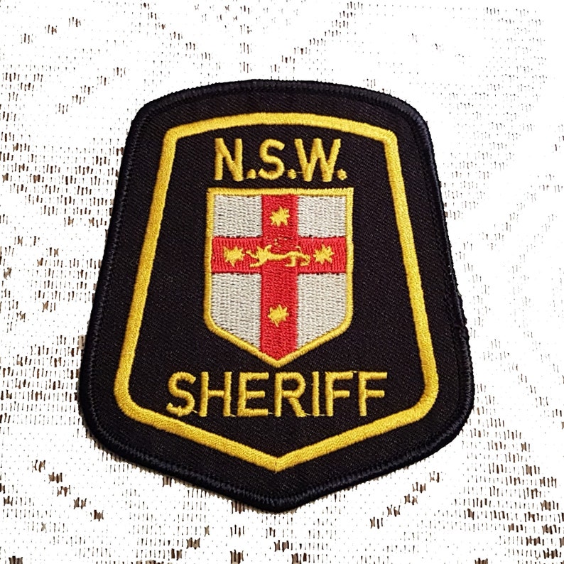 Australia NSW New South Wales Sheriff Police Patch Applique Crest Logo 3.5 Inches X 4 Inches