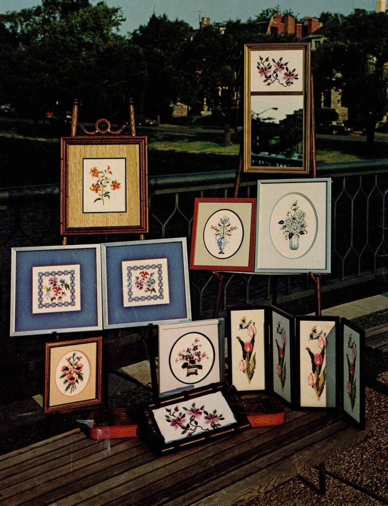 Flowers 16 Counted Cross Stitch Patterns By Crab Tree