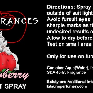 Fursuit Spray 2018/2019 2oz 60ml Cleaning Cosplay Costume image 9