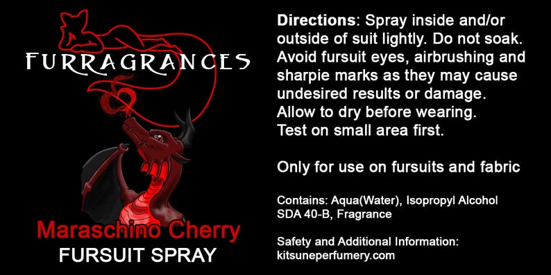 Fursuit Spray 2018/2019 2oz 60ml Cleaning Cosplay Costume image 6