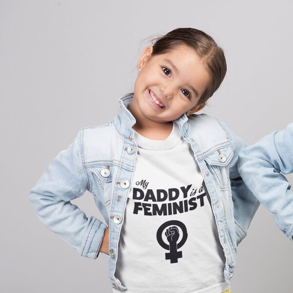 My Daddy is a Feminist - Kids Tee and Baby Bodysuit, Male Feminist, Feminist Dad, Gender Equality, Feminism T-shirt