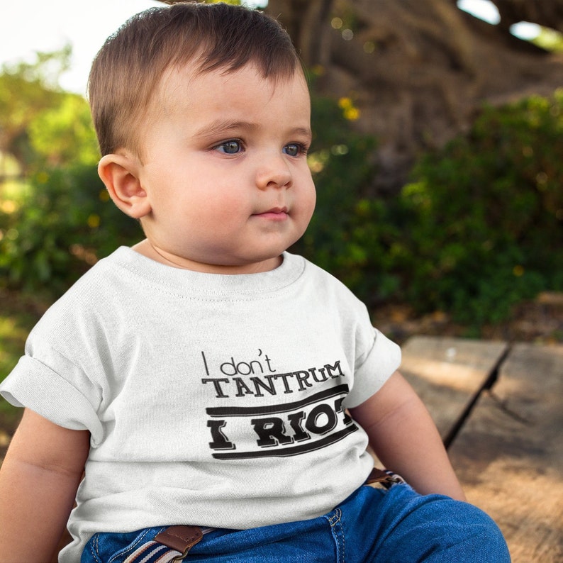 I Riot I Don/'t Tantrum protest shirt Feminist baby baby clothing Gender Equality Baby Bodysuit- Empowering toddler clothes
