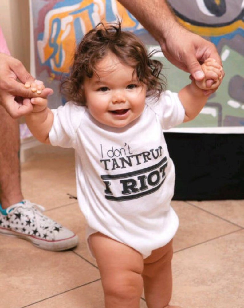 I Riot I Don/'t Tantrum protest shirt Feminist baby baby clothing Gender Equality Baby Bodysuit- Empowering toddler clothes