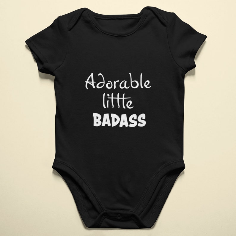 Kids/' Shirt Badass Baby Badass Tee Adorable Little Badass Adorable Shirt Graphic Tee Kids/' T-shirt Baby Bodysuit