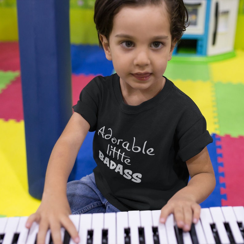 Kids/' Shirt Badass Baby Badass Tee Adorable Little Badass Adorable Shirt Graphic Tee Kids/' T-shirt Baby Bodysuit