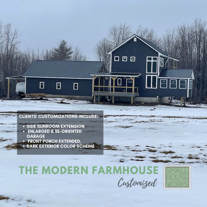 Small Modern Farmhouse Plan With Loft and Garage, Bonus E Interior