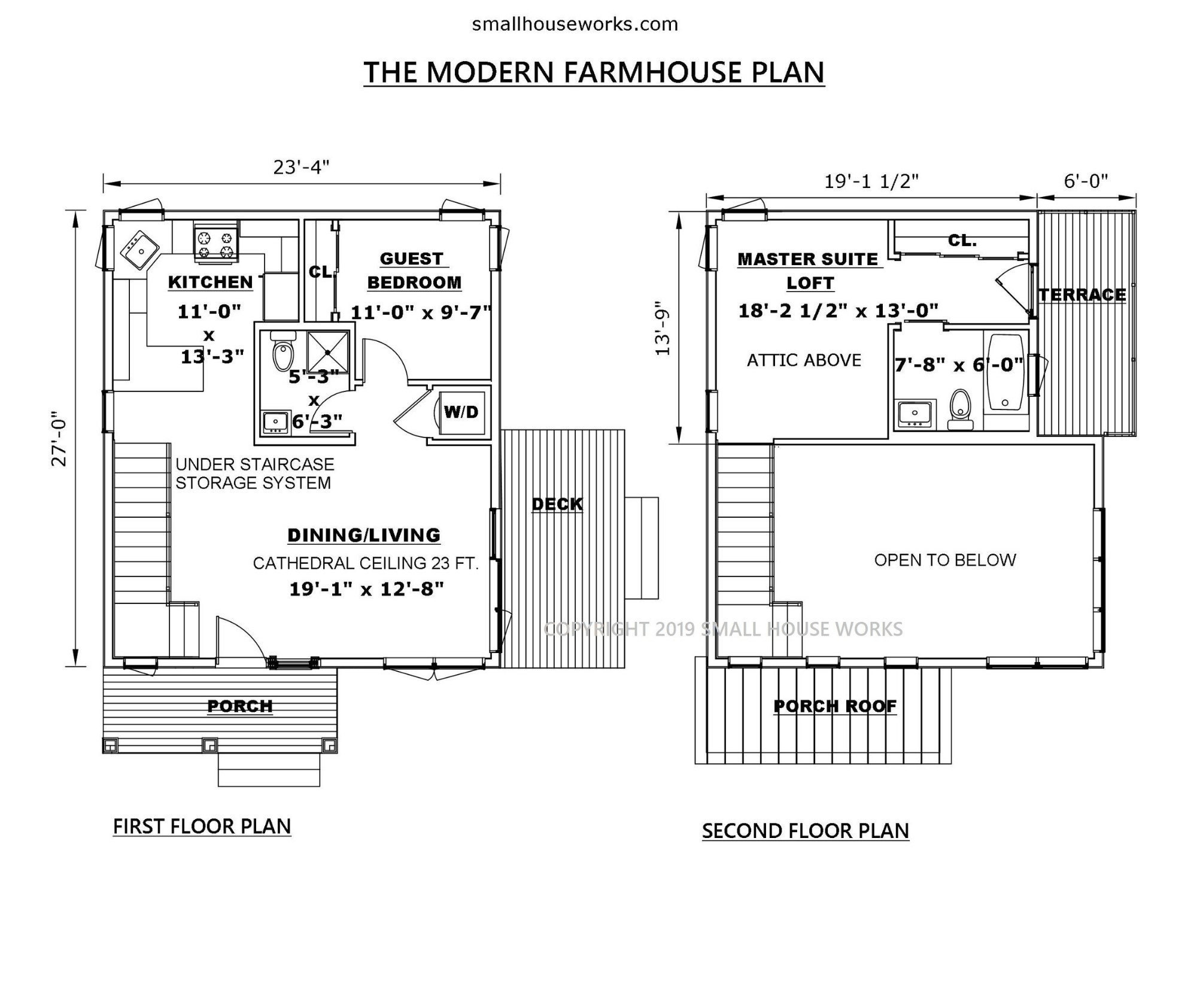 Moderne Bauernhaus Haus Plan. Teil 2 von 2 Bauplänen. 2 | Etsy