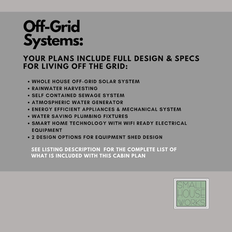 Tiny Modern Off-grid Cabin Plan: 16'x24', Luxury Cabin, ADU (PDF ...