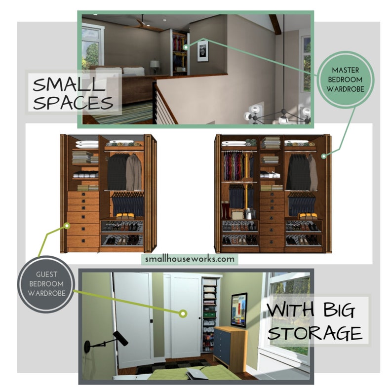 Modern Farmhouse Plan with Garage, Part 1 of Design 2, 2 bedrooms 2 bathrooms, 910 sq ft image 8