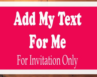 Add My Text For Me, Add My Wording For Me, PDF Files Only!
