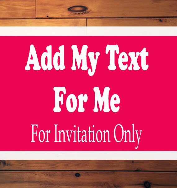 Add My Text For Me, Add My Wording For Me, PDF Files Only! Il_570xn