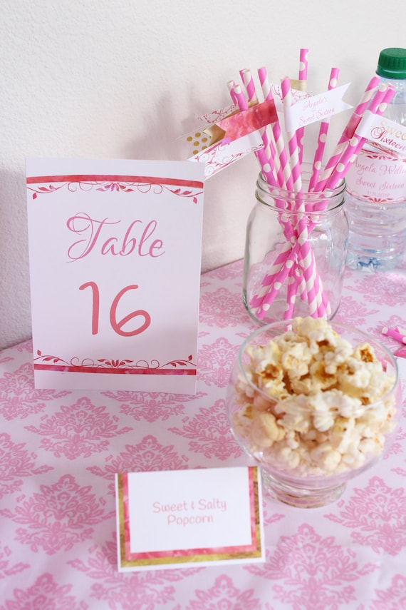 Table Number Card, Table Card, Table Number, DIY Table Number, Wedding