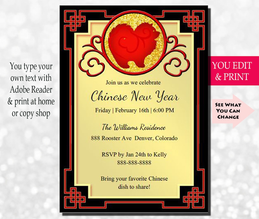 invitation for chinese new year dinner