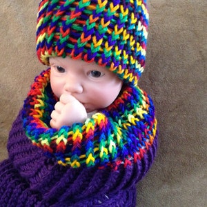 Rastafarian Rainbow Baby Cocoon Photo Prop Set Newborn Bunting Swaddle Sack Snuggle Sack New Baby Gift Boho Baby Bohemian Baby Free Shipping image 4