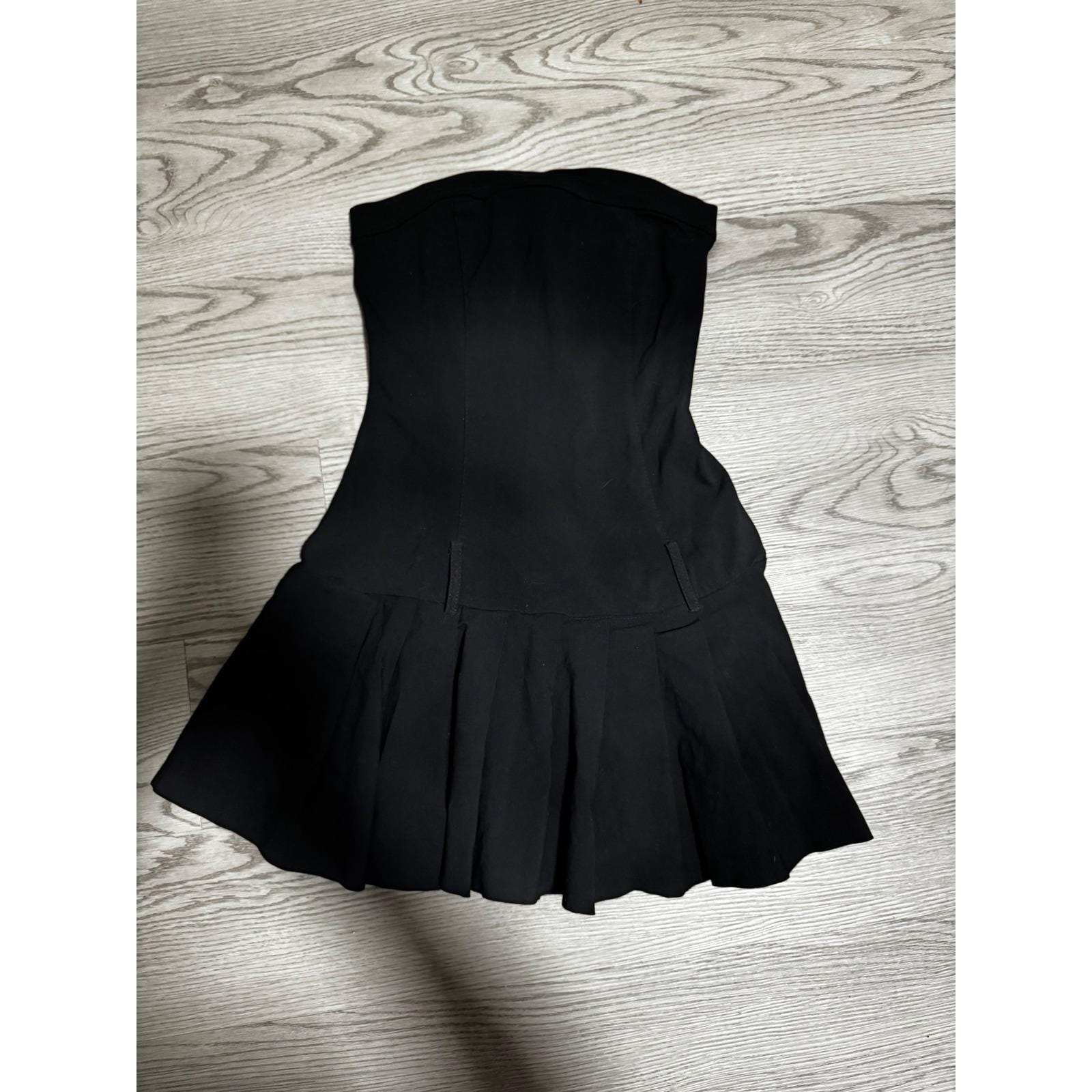 sachin and babi light blue dress The Genevieve Black Jacquard Strapless Midi Dress - All Dresses