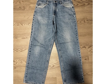 Carhartt B167 DST Loose Fit Denim Jeans Herren 36x32 Stonewash Vintage Arbeitskleidung