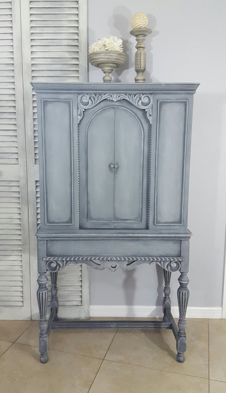 SOLD Re-purposed Antique Radio Cabinet Display Cabinet | Etsy