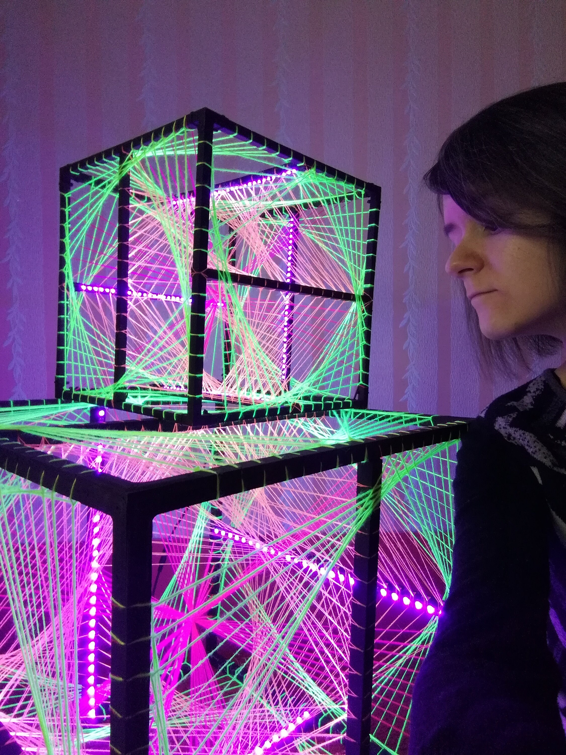 Große LED fluoreszierende Licht Würfel Event Dekor | Etsy