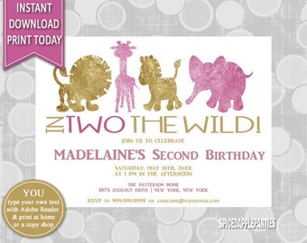 2nd birthday invite etsy