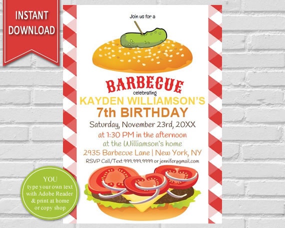 bbq invitation backyard bbq backyard bbq invite bbq birthday birthday bbq invitation