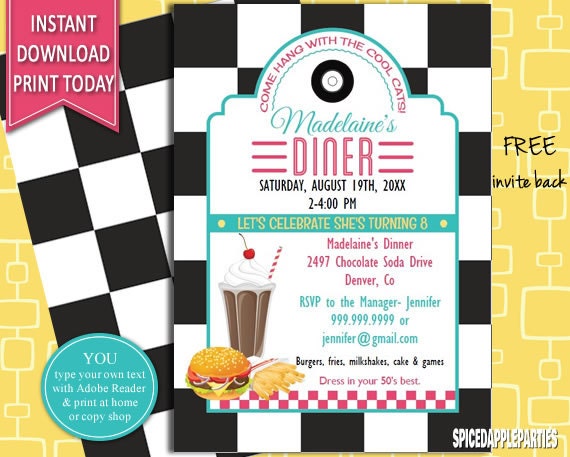 50s-retro-diner-invite-50s-party-invitation-burger-party