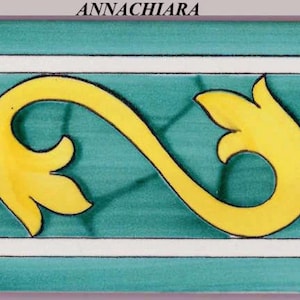 Handgeschilderde Italiaanse tegelranden, decoratieve keramische randen (set van 20)