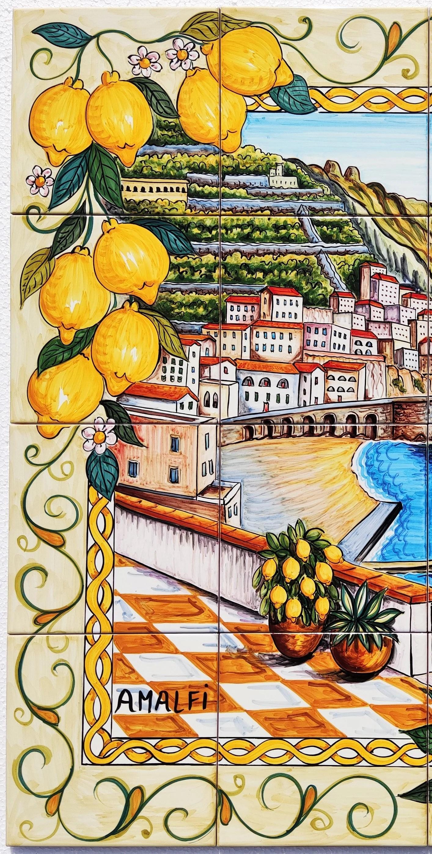 Lot De Carreaux De Céramique Pour Crédence Murale - Motif Vue Sur Mer Méditerranée - Style Moderne - Neuf