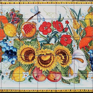 陶板絵画 タイル絵画 タイルアート Mosaic Tile Art 展作品 富士山をモチーフとした美しいモザイク