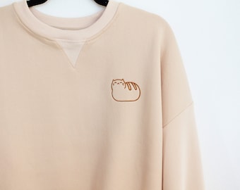 Catloaf Oversized Plush Sweatshirt for Women (Sizes from S - 2XL)