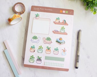 House Plants Buddies Sticker Sheet