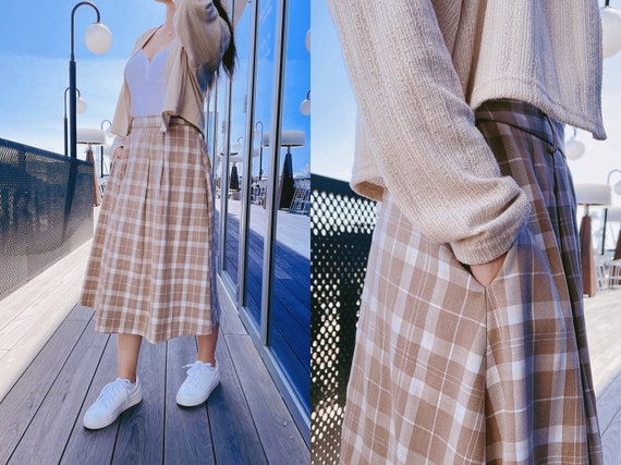 Long plaid skirt outlet 2xl