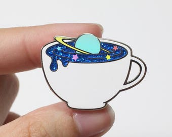 Intergalactreat: Cosmos Latte - Hard Enamel Pin