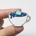 Intergalactreat: Cosmos Latte - Hard Enamel Pin 