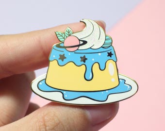 Intergalactreat: Flan-et - Hard Enamel Pin