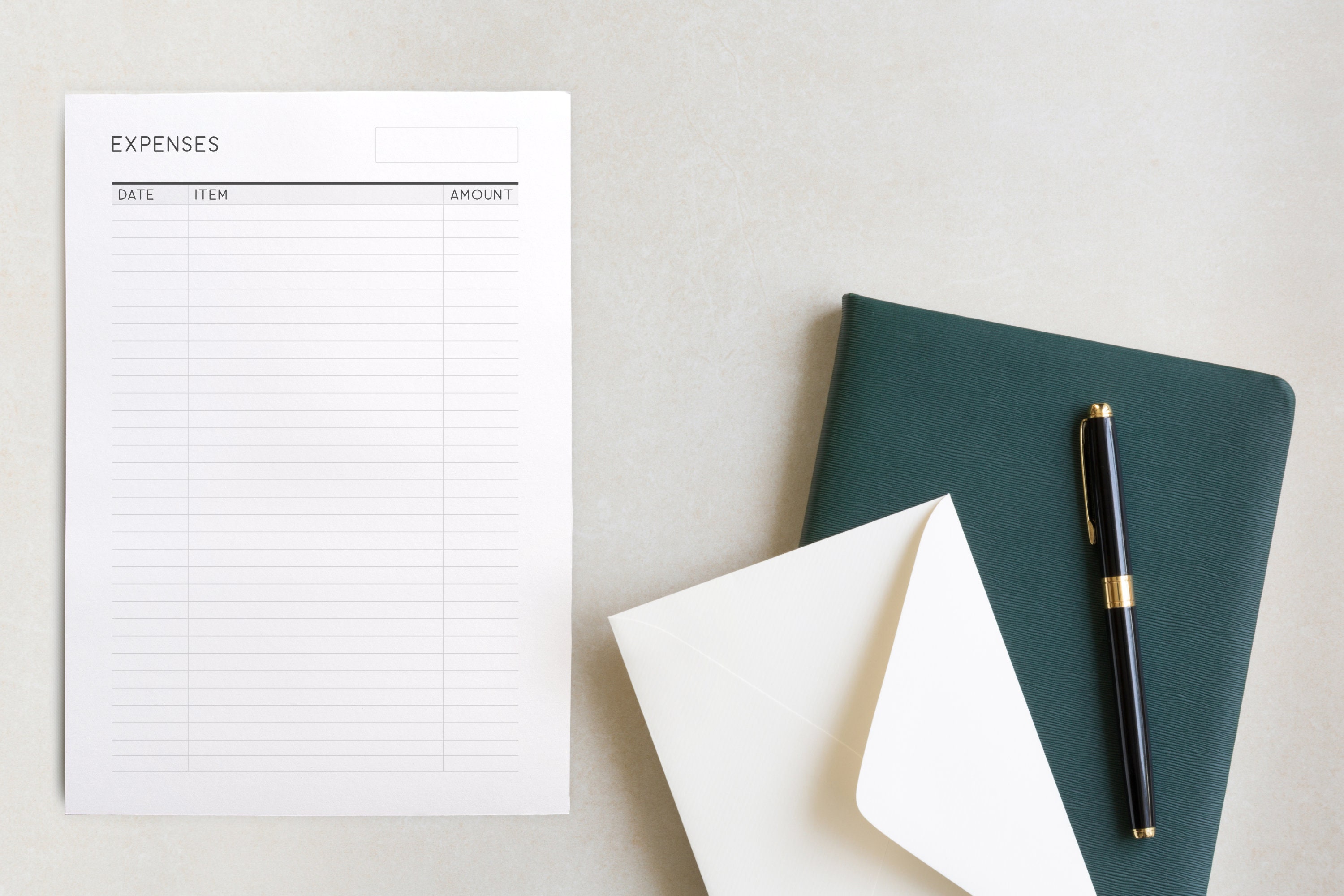 Simple Printable Expense Tracker | A4, A5, Letter, Half Letter Planner ...