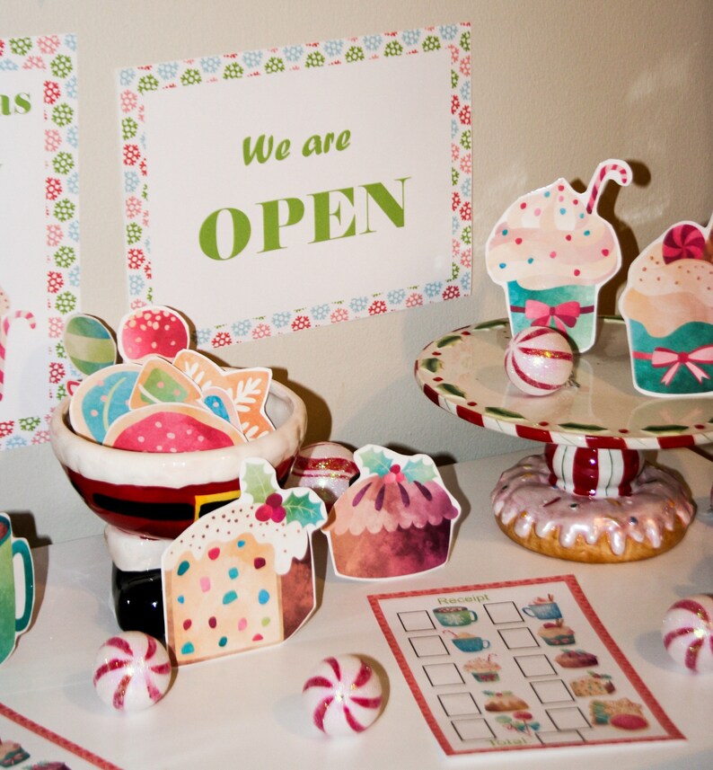 Christmas Bakery Shop Dramatic Play Set - Etsy