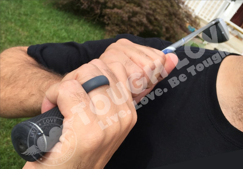TOUGH LOVE Thick band Pink CAMO - Premium Silicone Wedding Rings