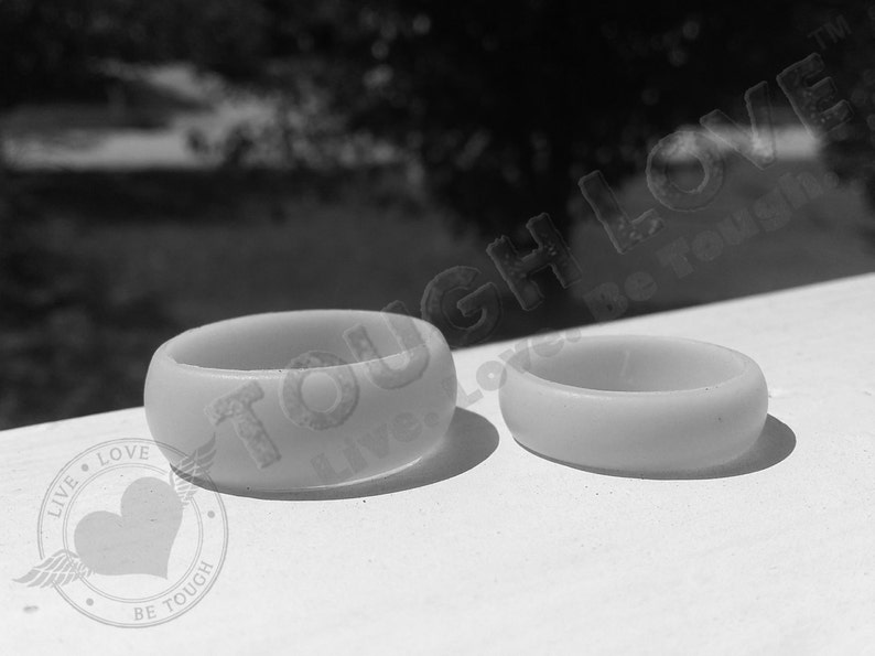 TOUGH LOVE Thick band Pink CAMO - Premium Silicone Wedding Rings