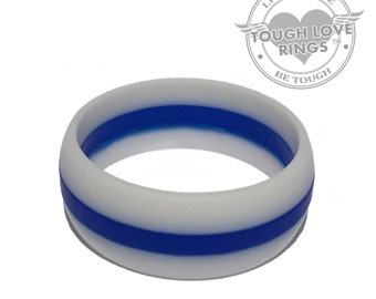 Thin white hotsell line silicone ring